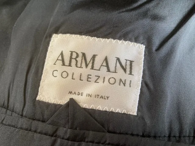 Armani New Softline Suits, Tag